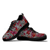 Ethnic Red Print Pattern Sneaker Shoes For Men Women-grizzshop