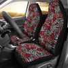 Ethnic Red Print Pattern Universal Fit Car Seat Covers-grizzshop