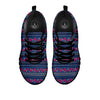 Ethnic Rose Native Tribal Print Pattern Black Sneaker-grizzshop