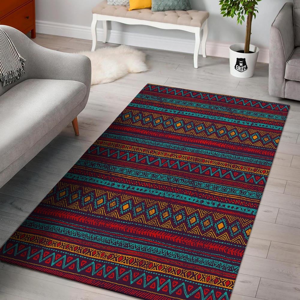 Ethnic Tribal Print Pattern Floor Mat-grizzshop