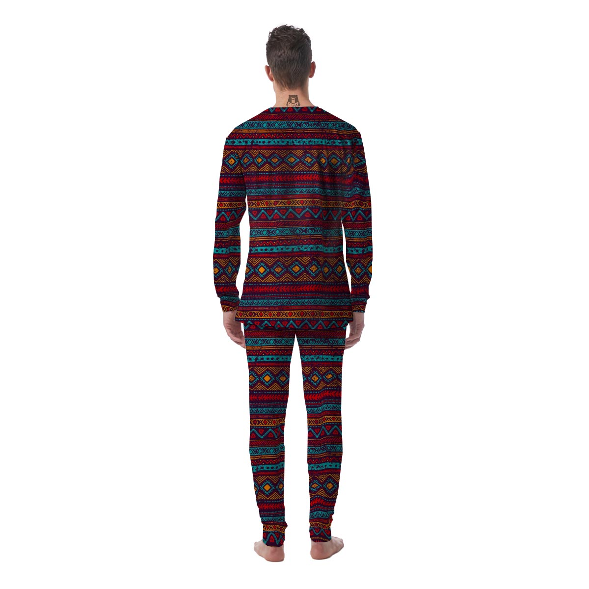 Ethnic Tribal Print Pattern Men's Pajamas-grizzshop