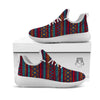 Ethnic Tribal Print Pattern White Athletic Shoes-grizzshop