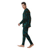 Ethnic Turquoise African Print Pattern Men's Pajamas-grizzshop