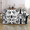 Evil Eye Hamsa Hand Pattern Print Loveseat Cover-grizzshop