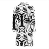 Evil Eye Hamsa Hand Pattern Print Men Long Robe-grizzshop