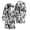 Evil Eye Hamsa Hand Pattern Print Men Long Robe-grizzshop