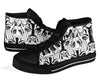 Evil Eye Hamsa Hand Pattern Print Men Women's High Top Shoes-grizzshop