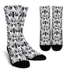 Evil Eye Hamsa Hand Pattern Print Unisex Crew Socks-grizzshop