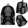 Evil Eye Hamsa Pattern Print Backpack-grizzshop