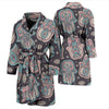 Evil Eye Hamsa Pattern Print Men Long Robe-grizzshop