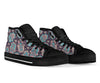 Evil Eye Hamsa Pattern Print Men Women's High Top Shoes-grizzshop