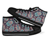 Evil Eye Hamsa Pattern Print Men Women's High Top Shoes-grizzshop