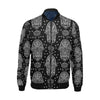 Evil Eye Hamsa Pattern Print Men's Bomber Jacket-grizzshop