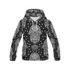 Evil Eye Hamsa Pattern Print Women Pullover Hoodie-grizzshop