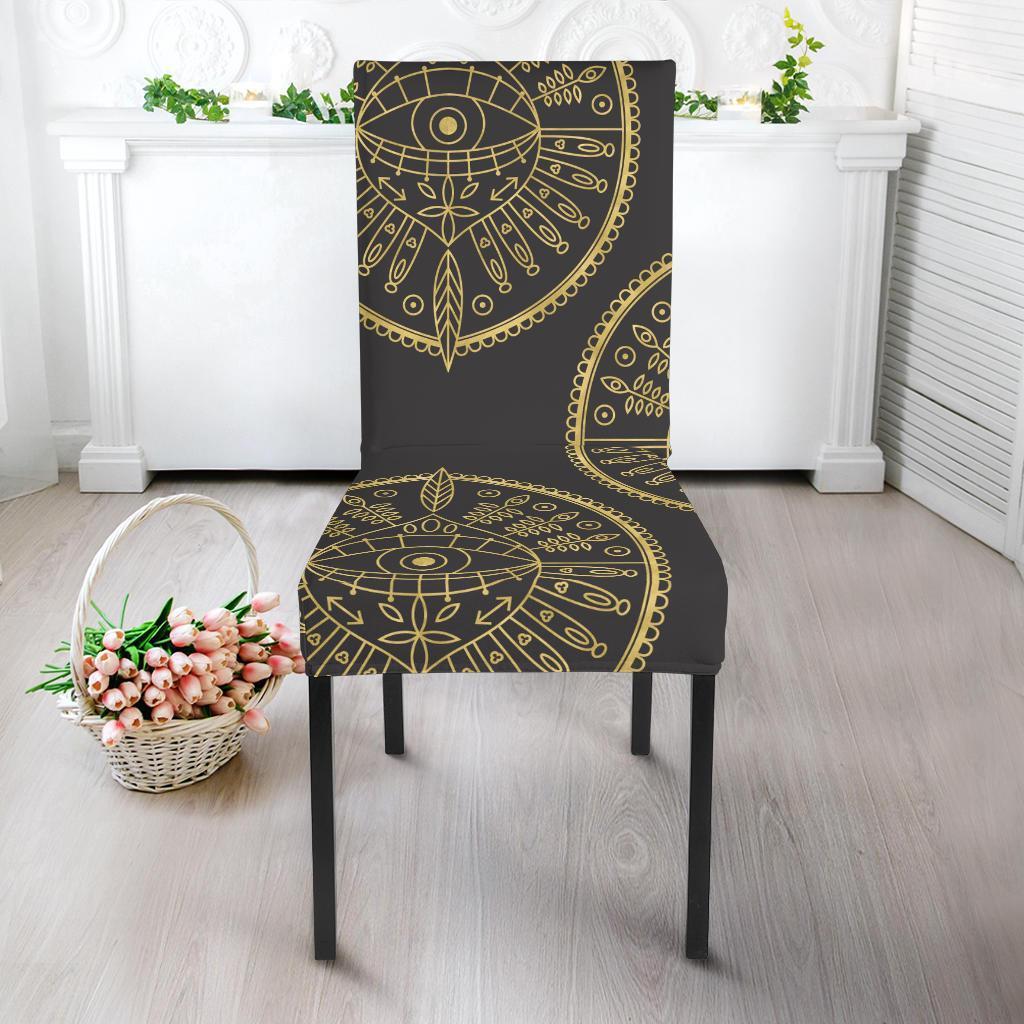 Evil Eye Pattern Print Chair Cover-grizzshop