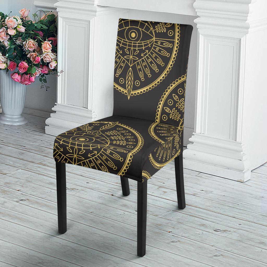 Evil Eye Pattern Print Chair Cover-grizzshop