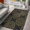 Evil Eye Pattern Print Floor Mat-grizzshop