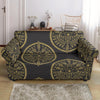 Evil Eye Pattern Print Loveseat Cover-grizzshop