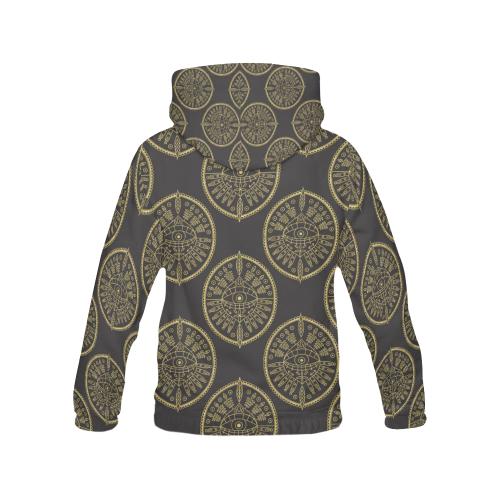 Evil Eye Pattern Print Men Pullover Hoodie-grizzshop