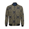 Evil Eye Pattern Print Men's Bomber Jacket-grizzshop