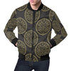 Evil Eye Pattern Print Men's Bomber Jacket-grizzshop