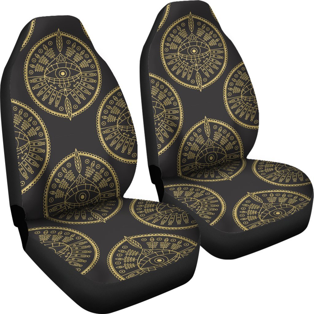 Evil Eye Pattern Print Universal Fit Car Seat Cover-grizzshop