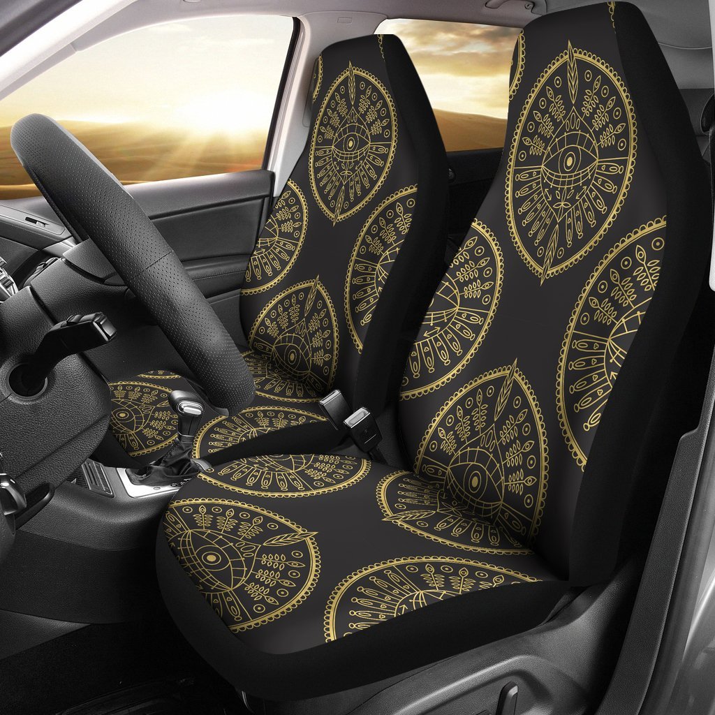 Evil Eye Pattern Print Universal Fit Car Seat Cover-grizzshop