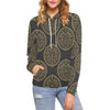 Evil Eye Pattern Print Women Pullover Hoodie-grizzshop