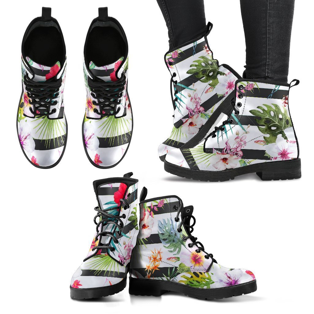 Exotic Flower Designer Boots-grizzshop