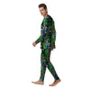 Exotic Hibiscus And Palm Print Pattern Men's Pajamas-grizzshop