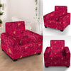 Exotic Hibiscus Flower Hawaiian Print Armchair Cover-grizzshop