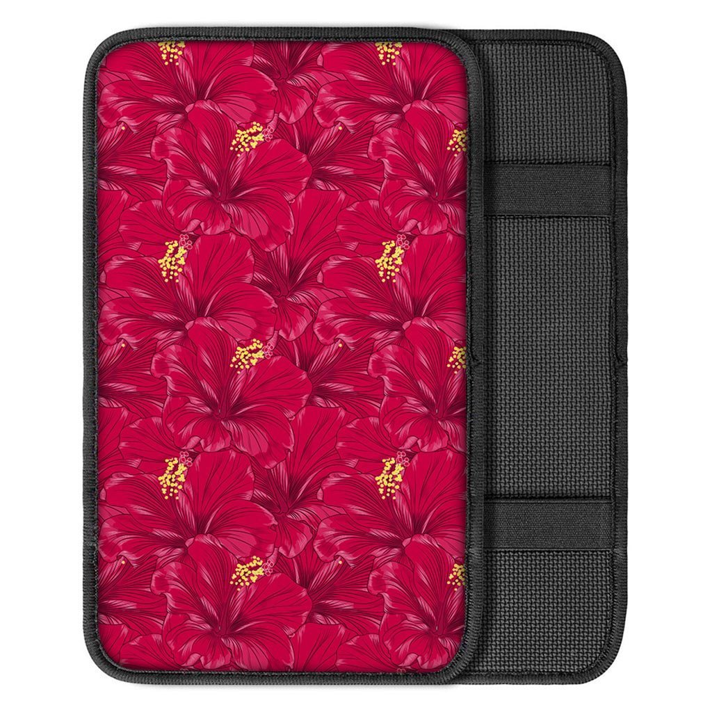 Exotic Hibiscus Flower Hawaiian Print Car Console Cover-grizzshop