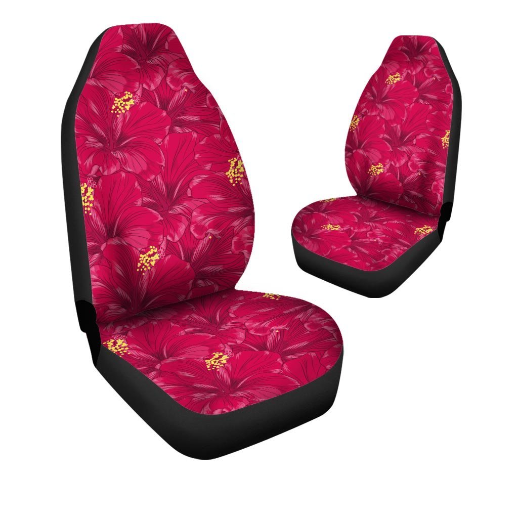 Exotic Hibiscus Flower Hawaiian Print Car Seat Covers-grizzshop