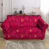 Exotic Hibiscus Flower Hawaiian Print Loveseat Cover-grizzshop