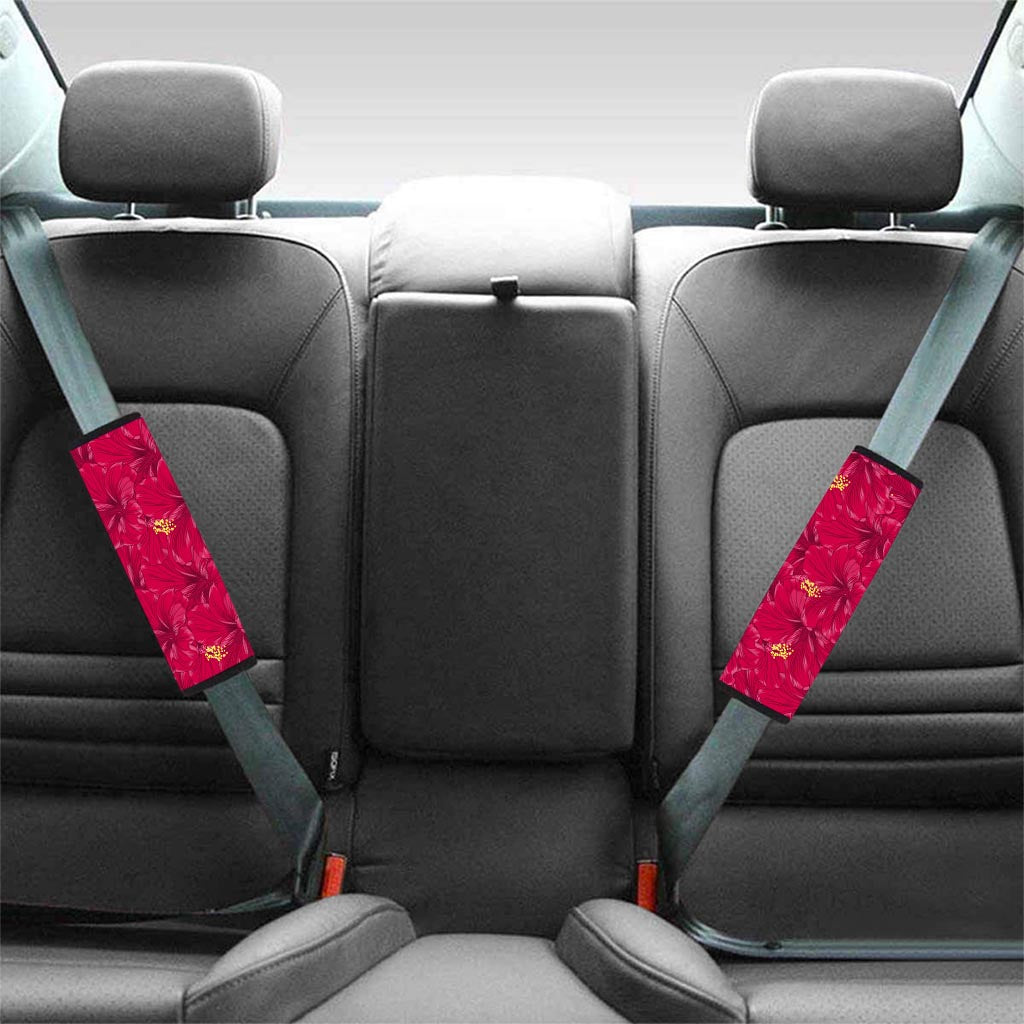 Exotic Hibiscus Flower Hawaiian Print Seat Belt Cover-grizzshop