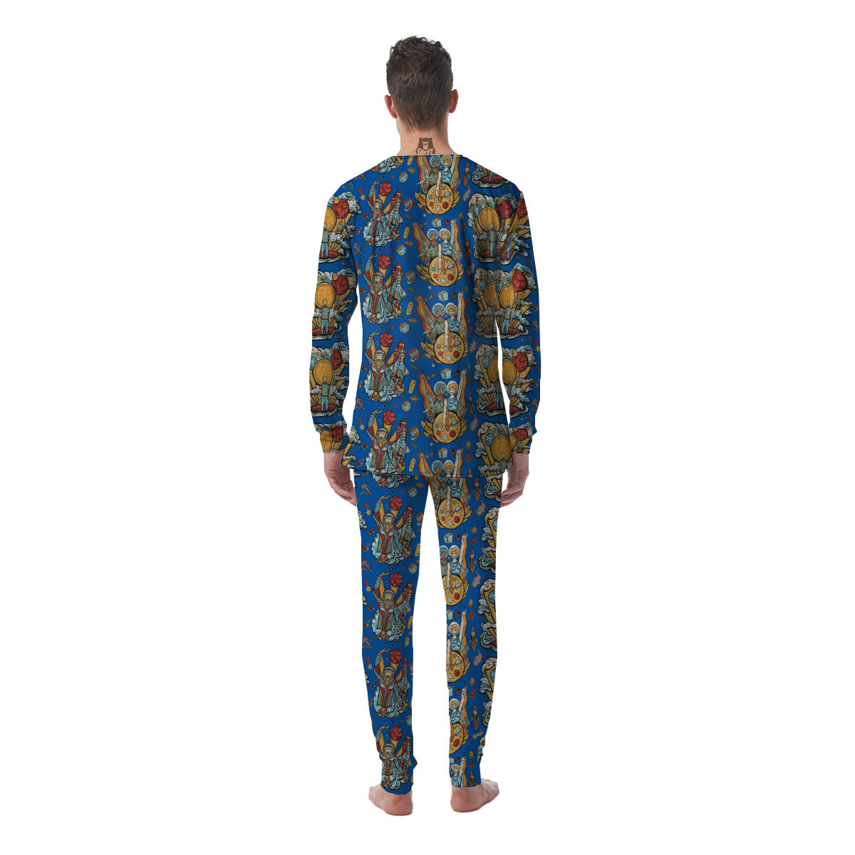 Exploration Of Mars Planet Print Pattern Men's Pajamas-grizzshop