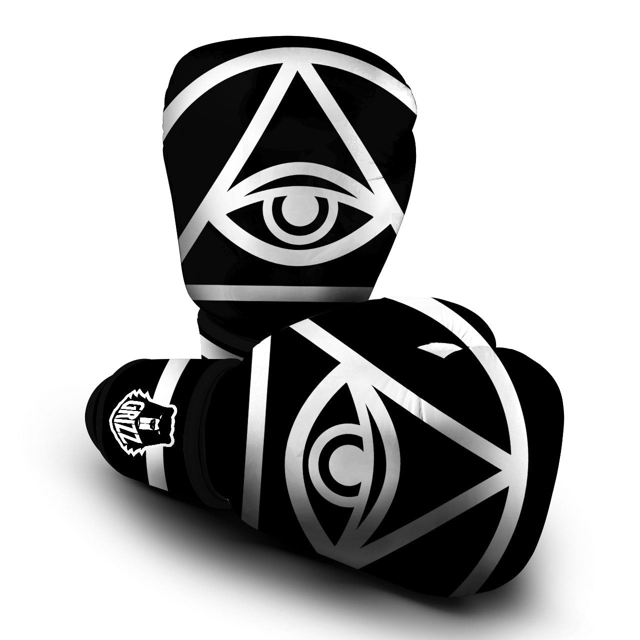 Eye Illuminati Print Boxing Gloves-grizzshop