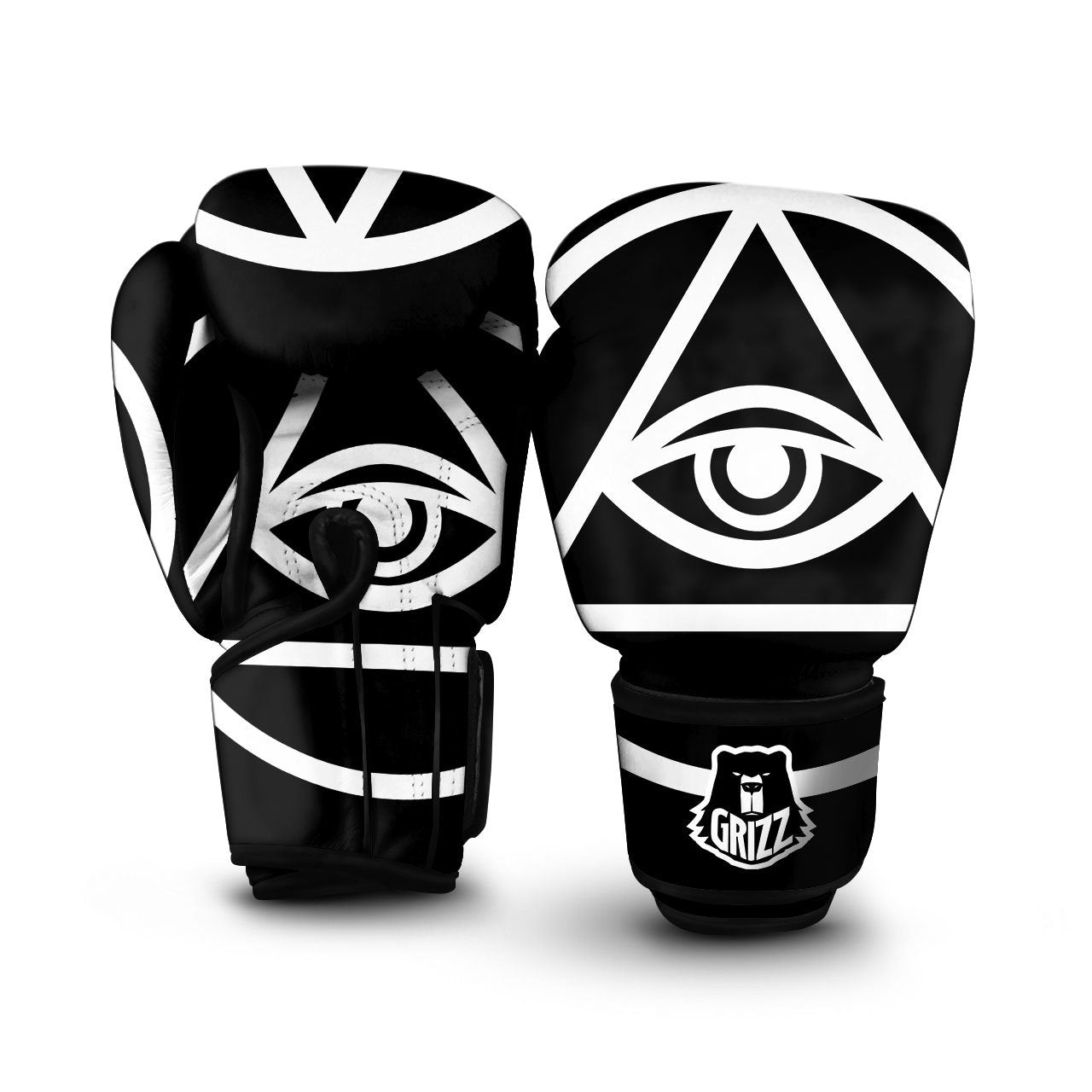 Eye Illuminati Print Boxing Gloves-grizzshop