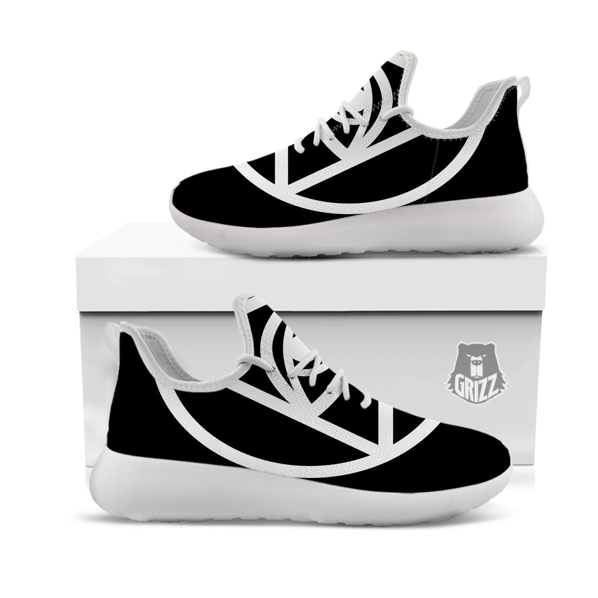 Eye Illuminati Print White Athletic Shoes-grizzshop