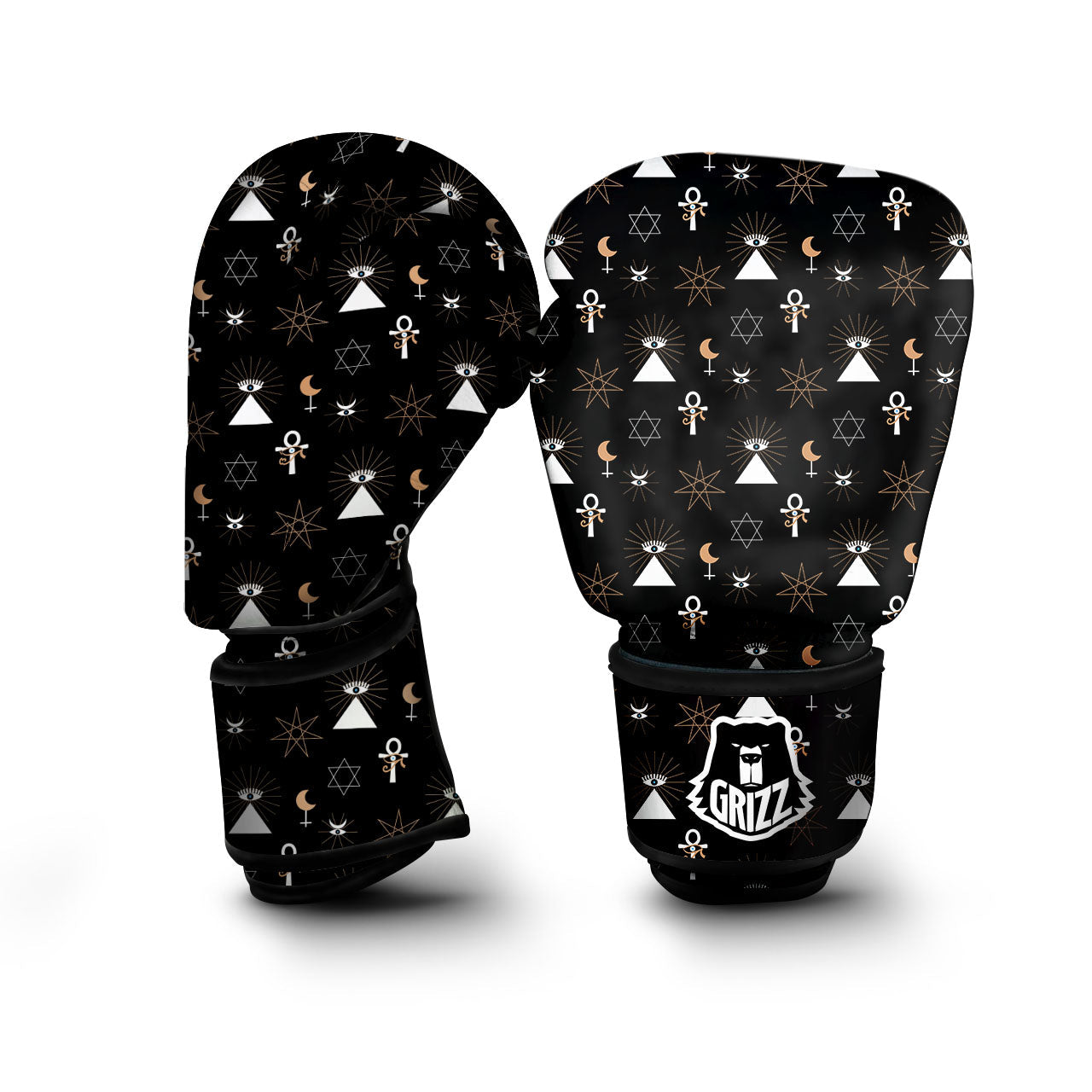 Eye Of Horus Egypt Print Pattern Boxing Gloves-grizzshop