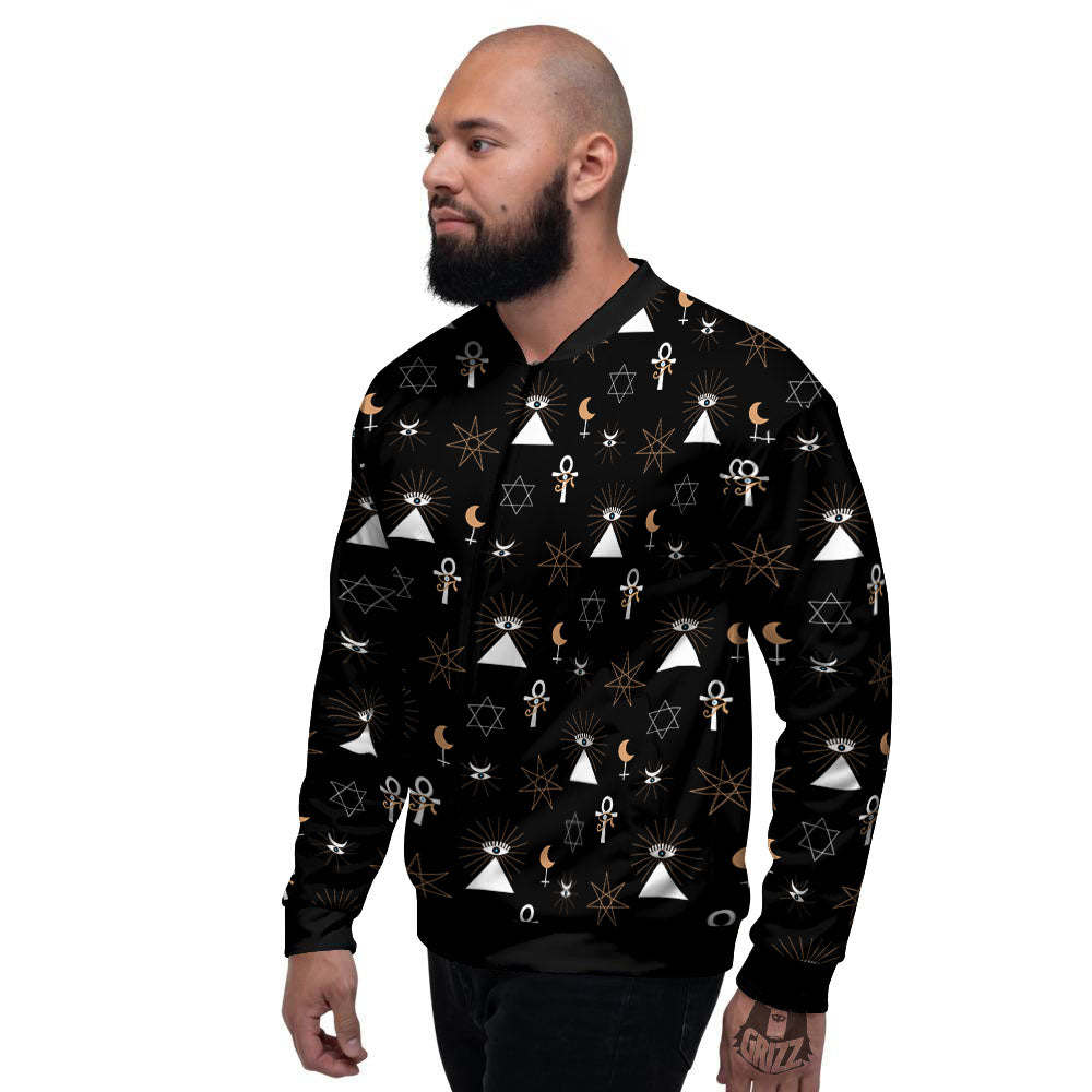 Eye Of Horus Egypt Print Pattern Men's Bomber Jacket-grizzshop