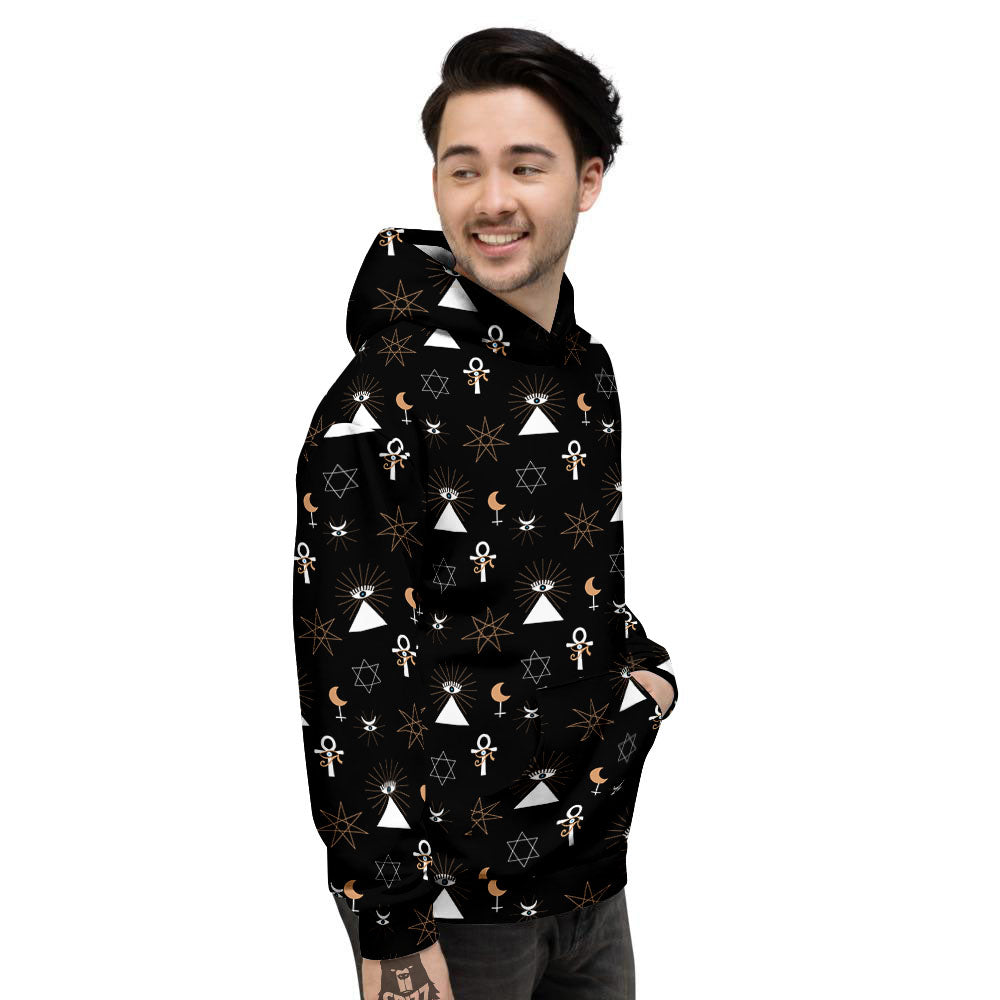 Eye Of Horus Egypt Print Pattern Men's Hoodie-grizzshop