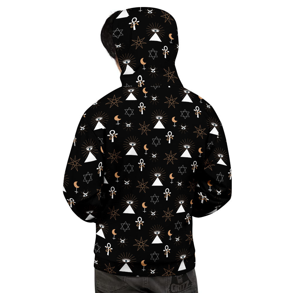 Eye Of Horus Egypt Print Pattern Men's Hoodie-grizzshop