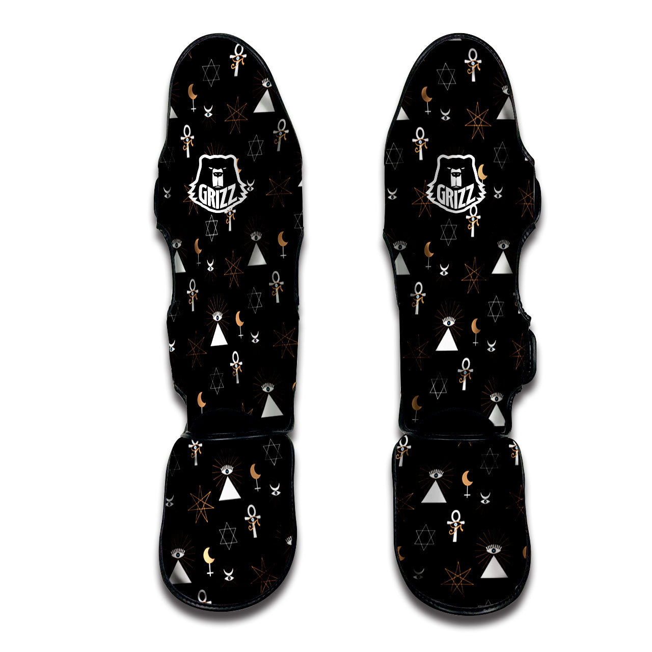 Eye Of Horus Egypt Print Pattern Muay Thai Shin Guards-grizzshop