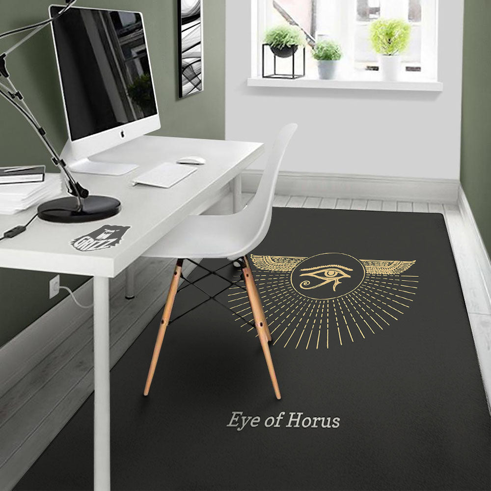 Eye Of Horus Egyptian Print Floor Mat-grizzshop