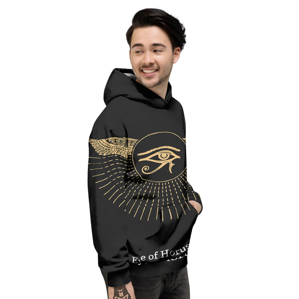 Eye Of Horus Egyptian Print Men's Hoodie-grizzshop