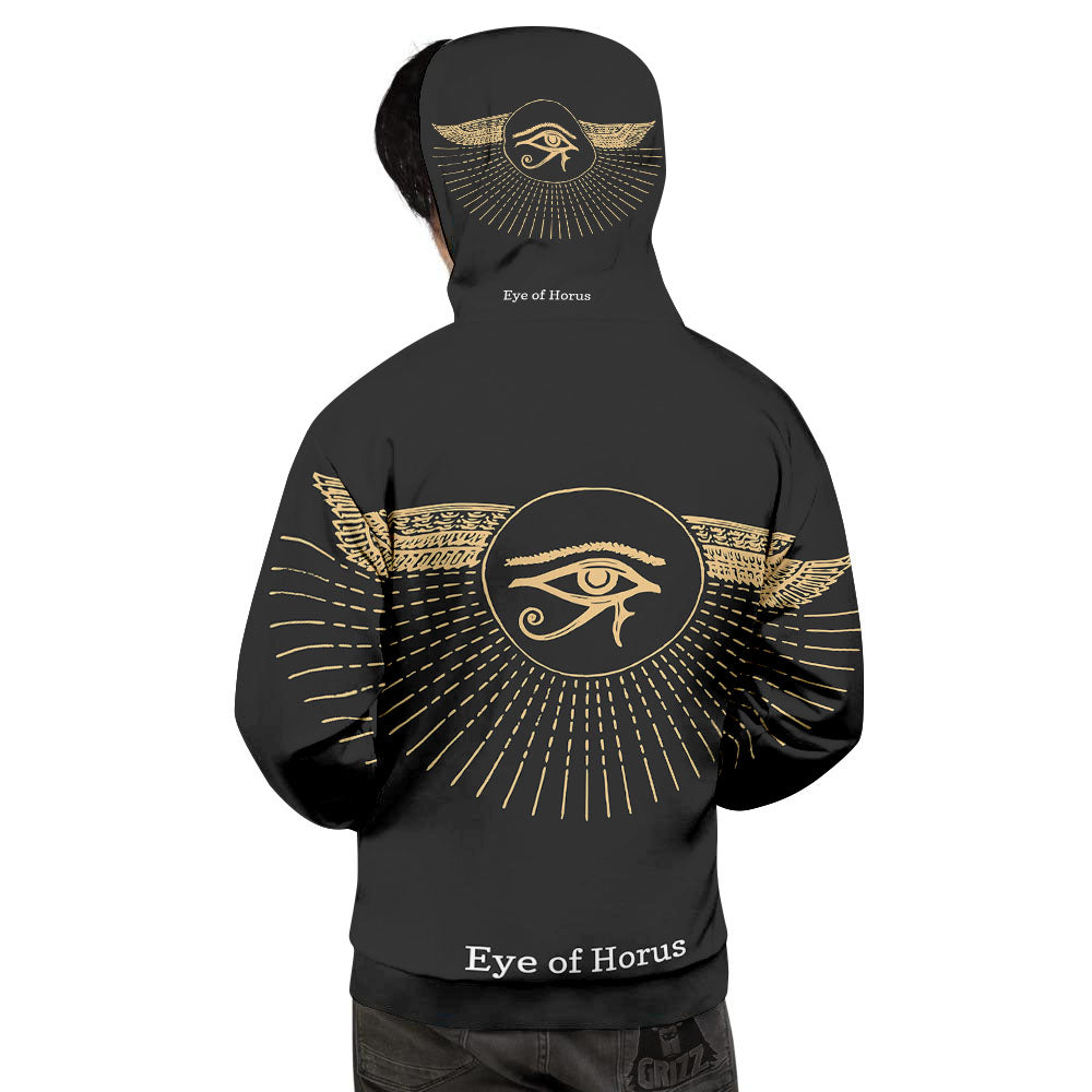 Eye Of Horus Egyptian Print Men's Hoodie-grizzshop