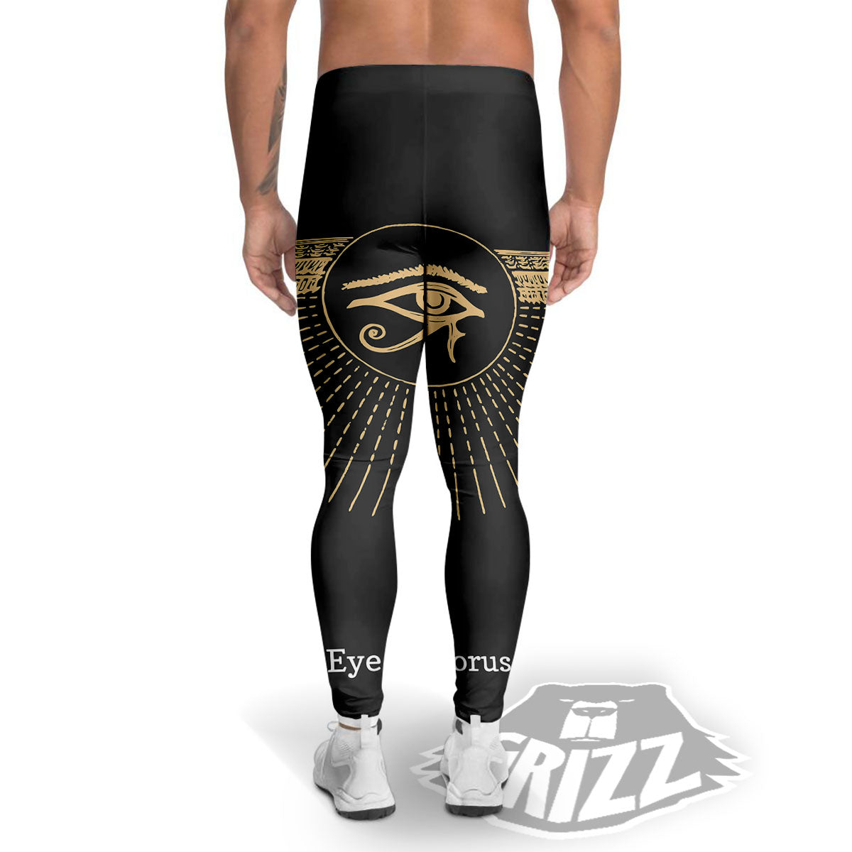 Eye Of Horus Egyptian Print Men's Leggings-grizzshop