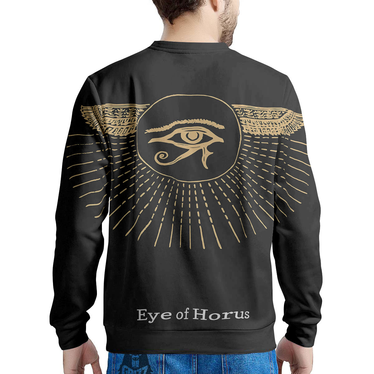 Eye Of Horus Egyptian Print Men's Sweatshirt-grizzshop