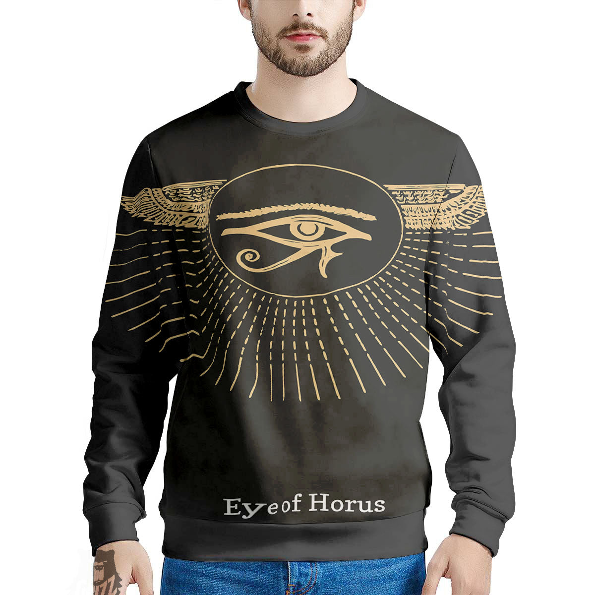 Eye Of Horus Egyptian Print Men's Sweatshirt-grizzshop